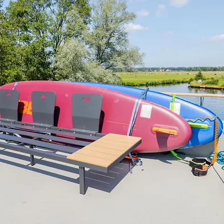 Botel Surla Houseboat Sunrise Kaag With Free Tender Boat *